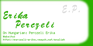 erika perczeli business card